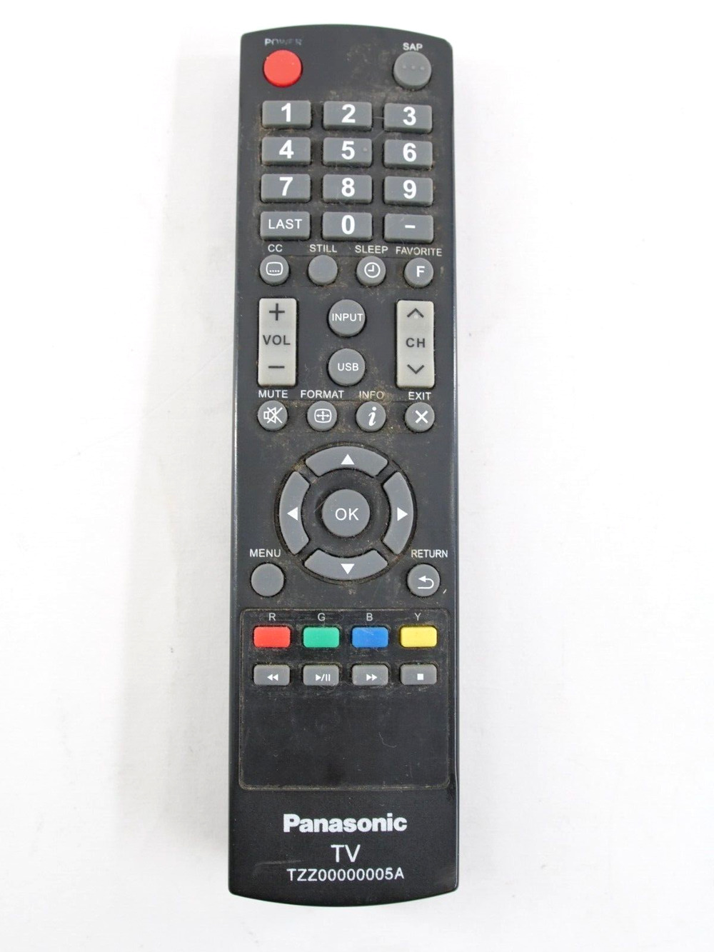 Panasonic TV Remote Control Genuine OEM TZZ00000005A TESTED